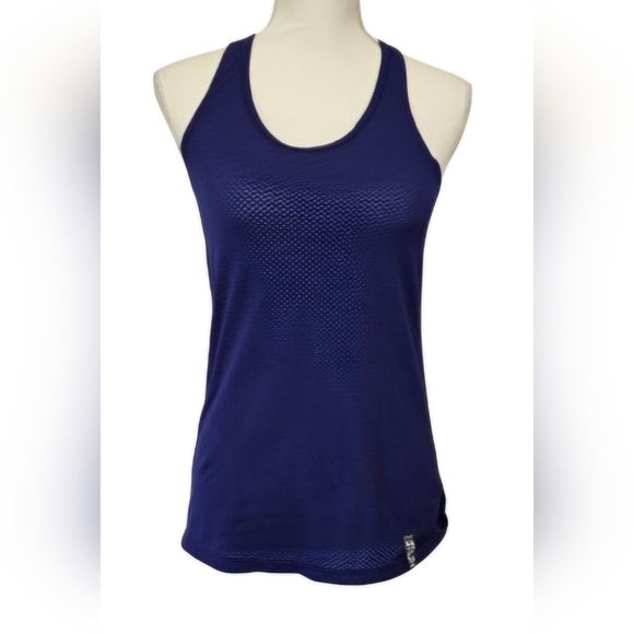 Under Armour Purple and Grey Mesh Running Razorback Tank Top Women's Size Small - Picture 1 of 7